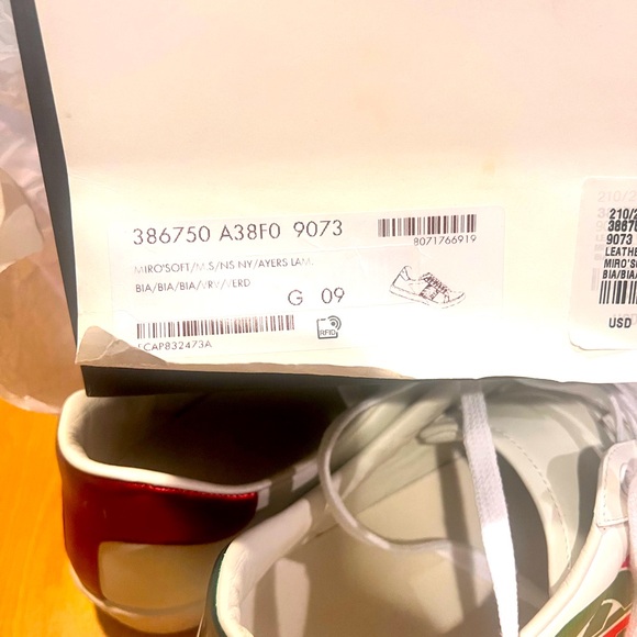 Gucci Ace Interlocking G Sneakers in White Leather Men's - Picture 8 of 8